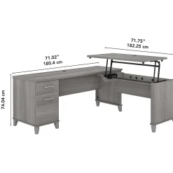 L-Desks*Bush Furniture Somerset 72