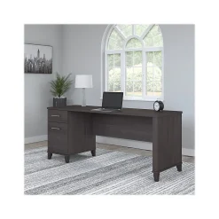 Office Desks*Bush Furniture Somerset 72"W Office Desk with Drawers, (WC81572) Storm Gray