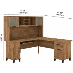 L-Desks*Bush Furniture Somerset 72
