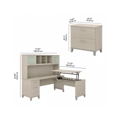 L-Desks*Bush Furniture Somerset 72
