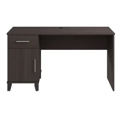 Computer Desks*Bush Furniture Somerset 54"W Office Desk with Drawer and Storage Cabinet, Storm Gray (WC81554)