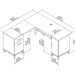 L-Desks*Bush Furniture Somerset 60