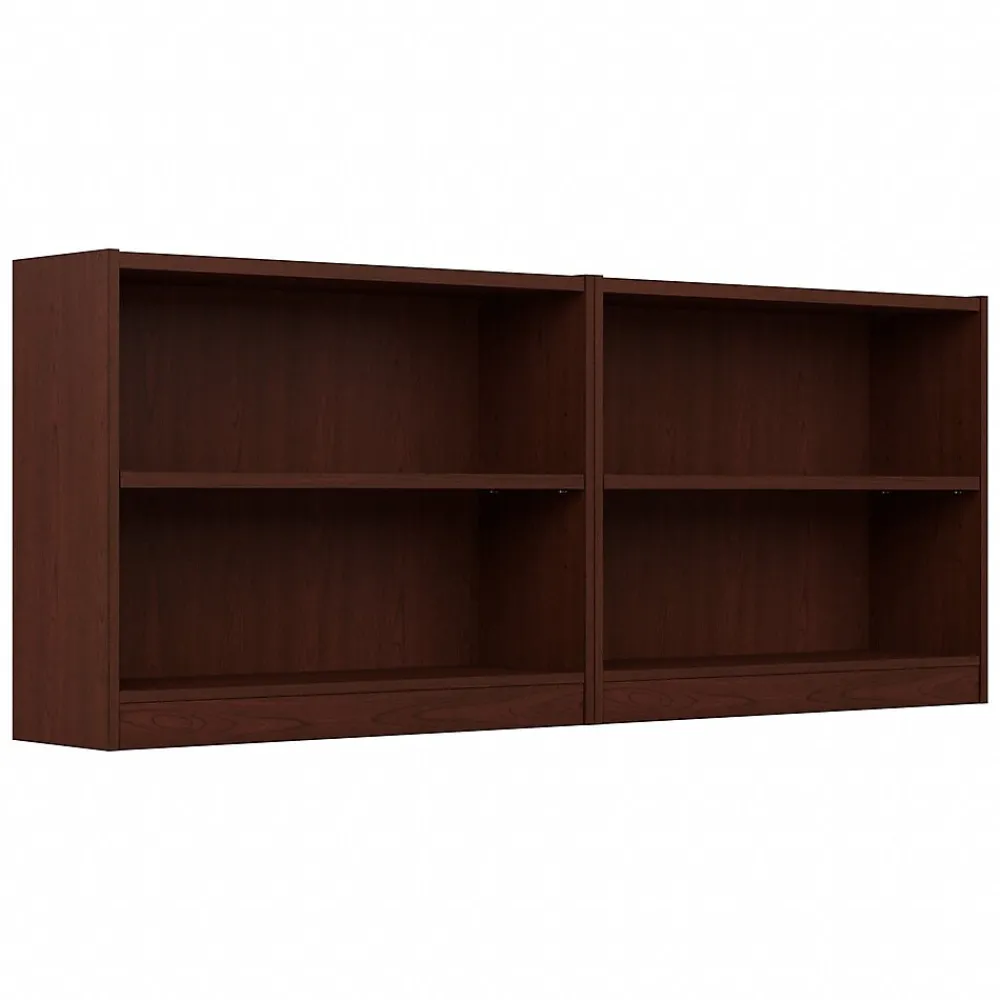 Bookcases*Bush Furniture Universal 30"H 2-Shelf Bookcase, Vogue Cherry, 2/Set (UB001VC)