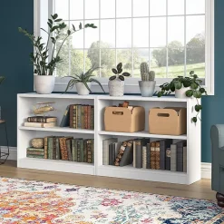 Bookcases*Bush Furniture Universal 30"H 2-Shelf Bookcase, Pure White, 2/Set (UB001PW)