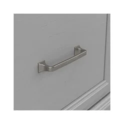 Storage Cabinets*Bush Furniture Woodland Entryway Storage Set with Hall Trees and Shoe Bench with Doors, Cape Cod Gray (WDL011CG)