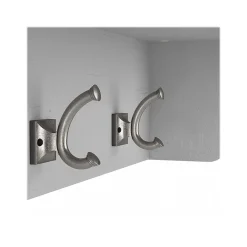 Storage Cabinets*Bush Furniture Woodland 40W Shoe Storage Bench with Shelves and Wall Mounted Coat Rack, Cape Cod Gray (WDL004CG)