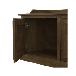 Storage Cabinets*Bush Furniture Woodland 40W Hall Tree and Shoe Storage Bench with Doors, Ash Brown (WDL001ABR)
