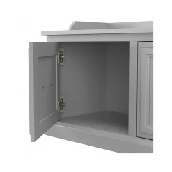 Storage Cabinets*Bush Furniture Woodland 40W Entryway Bench with Doors, Cape Cod Gray (WDL005CG)