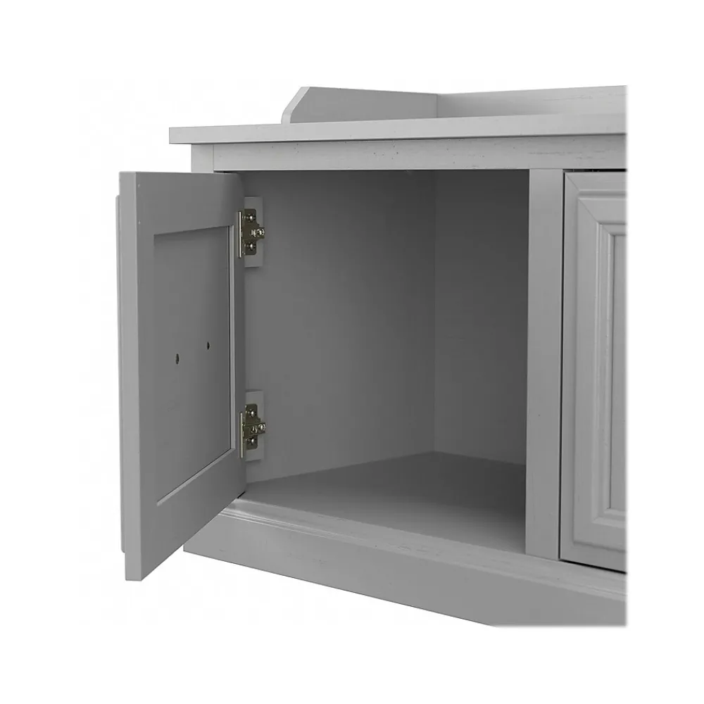 Storage Cabinets*Bush Furniture Woodland 40W Entryway Bench with Doors, Cape Cod Gray (WDL005CG)
