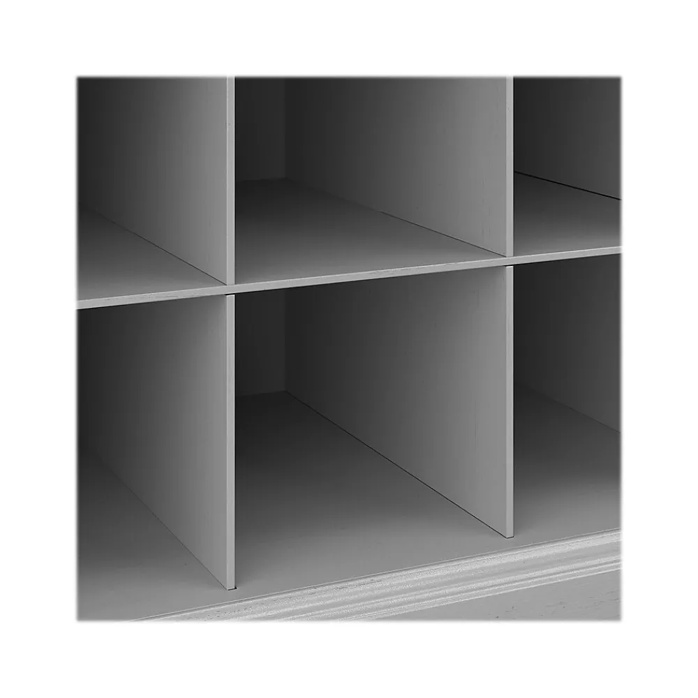 Storage Cabinets*Bush Furniture Woodland 24W Hall Tree and Small Shoe Bench with Shelves, Cape Cod Gray (WDL008CG)