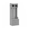 Storage Cabinets*Bush Furniture Woodland 24W Hall Tree and Small Shoe Bench with Drawer, Cape Cod Gray (WDL007CG)