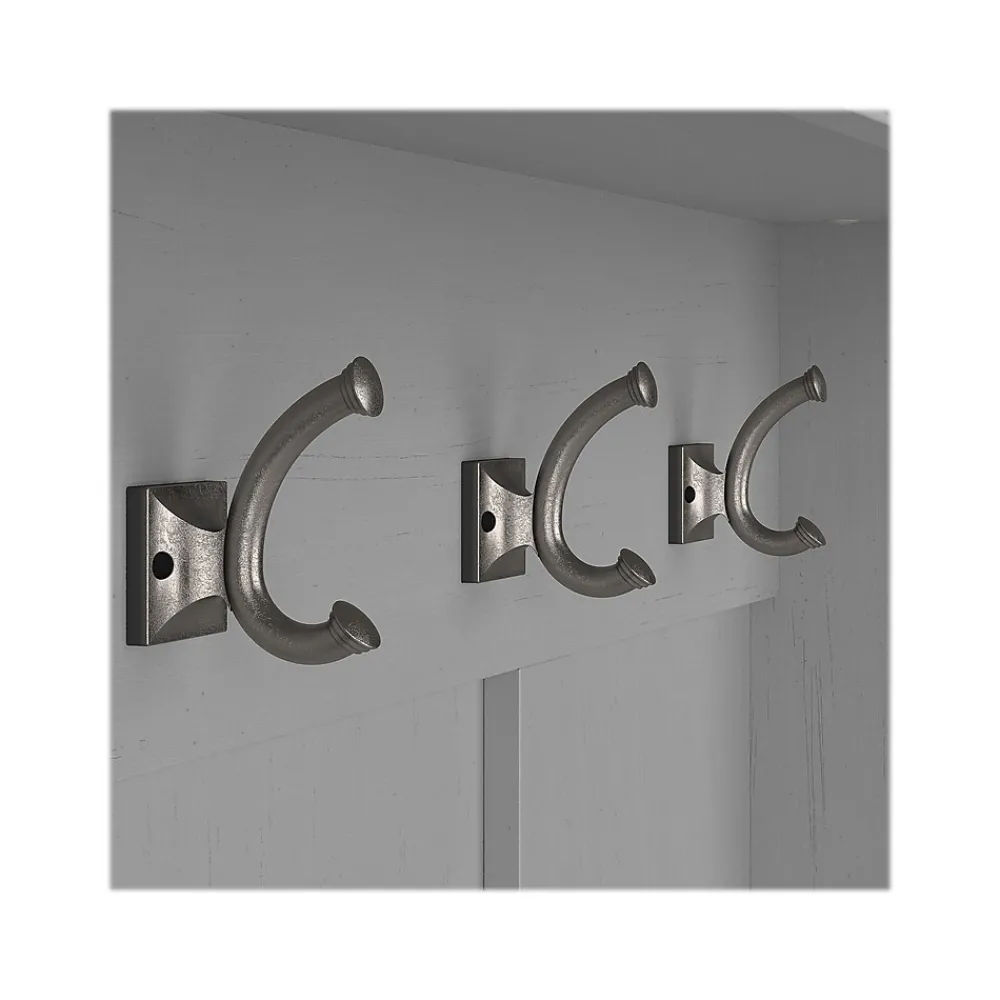 Storage Cabinets*Bush Furniture Woodland 24W Hall Tree and Small Shoe Bench with Drawer, Cape Cod Gray (WDL007CG)