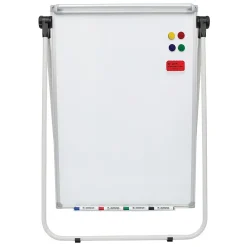 Dry Erase*Charles Leonard Double Sided Magnetic Whiteboard Easel (AVT35800)