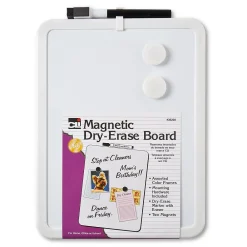 Dry Erase*CLN Charles Leonard Magnetic Dry Erase Board, 8 1/2