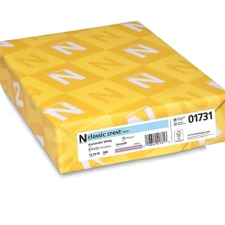 Resume Paper*Neenah Paper CLASSIC CREST® Paper, 8 1/2" x 11", 70 lb., Smooth Finish, Avalanche White, 500/Ream
