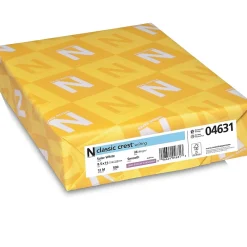 Resume Paper*Neenah Paper CLASSIC CREST® Writing Paper, 8 1/2" x 11", 24 lb., Smooth Finish, Solar White, 500/Ream (04631)