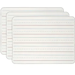 Dry Erase*CLI 2-Sided Magnetic Plastic Mobile Dry-Erase Whiteboard, 9" x 12", 3/Pack (CHL35135-3)