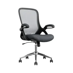 Ergonomic Chairs*Click365 Ergonomic Fabric/Mesh Swivel Task Chair, (CCHR10003B) Gray