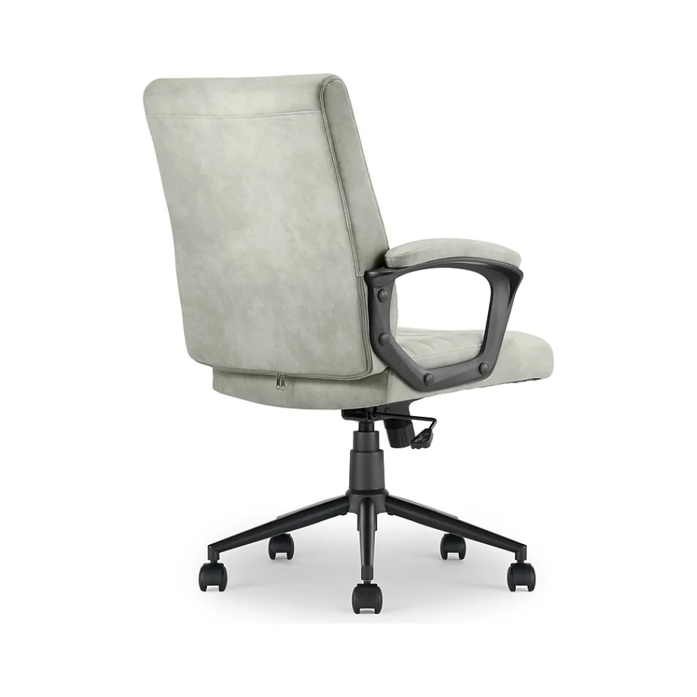 Ergonomic Chairs*Click365 Transform 3.0 Ergonomic Vegan Leather Swivel Desk Chair, (CCHR10008D) Gray