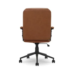 Ergonomic Chairs*Click365 Transform 1.0 Ergonomic Bonded Leather Swivel Desk Chair, (CCHR10001A) Cognac