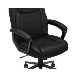 Ergonomic Chairs*Click365 Transform 1.0 Ergonomic Bonded Leather Swivel Desk Chair, (CCHR10001B) Black
