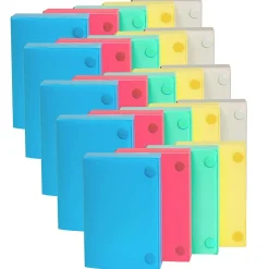 Index Cards*C-Line ® 3" x 5" Index Card Case, Assorted Colors, Pack of 24 (CLI58335-24)