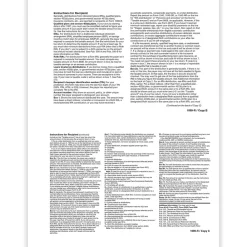 Tax Forms*ComplyRight 2024 1099 Tax Form, 2-Part, 2-Up, 50/Pack (514450)