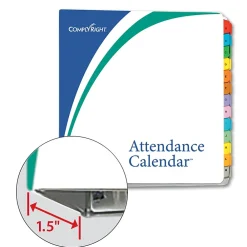 Hr Forms*ComplyRight 2025 Attendance Calendar Set, 50 Forms/Pack (A1411W16PK50)