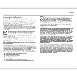 Tax Forms*ComplyRight 2024 1095-B Tax Form, 1-Part, White/Black, 50/Pack (1095BIRS50)