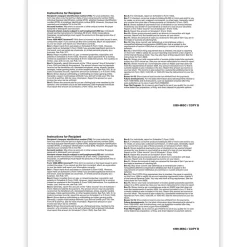 Tax Forms*ComplyRight 2024 1099-MISC Tax Form, 1-Part, 2-Up, Recipient Copy B, 50/Pack (511150)