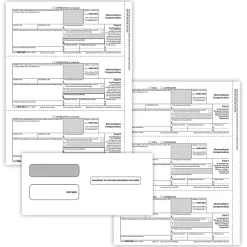 Tax Forms*ComplyRight 2024 1099-NEC Tax Form Envelopes/Recipient Copy Only, 2-Part, 3-Up, Copy B, C/2, 25/Pack (NEC6113E25)