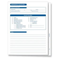 Hr Forms*ComplyRight ™ Confidential Employee Payroll Records Folder, Pack of 25 (A2317)