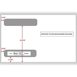 Tax Forms*ComplyRight Double Window Envelope for W-2 (5218) Tax Form, 5.63