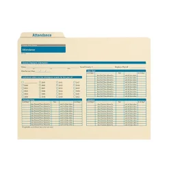 Hr Forms*ComplyRight Employee Attendance Records Organizer, Pack of 25 (A0308)