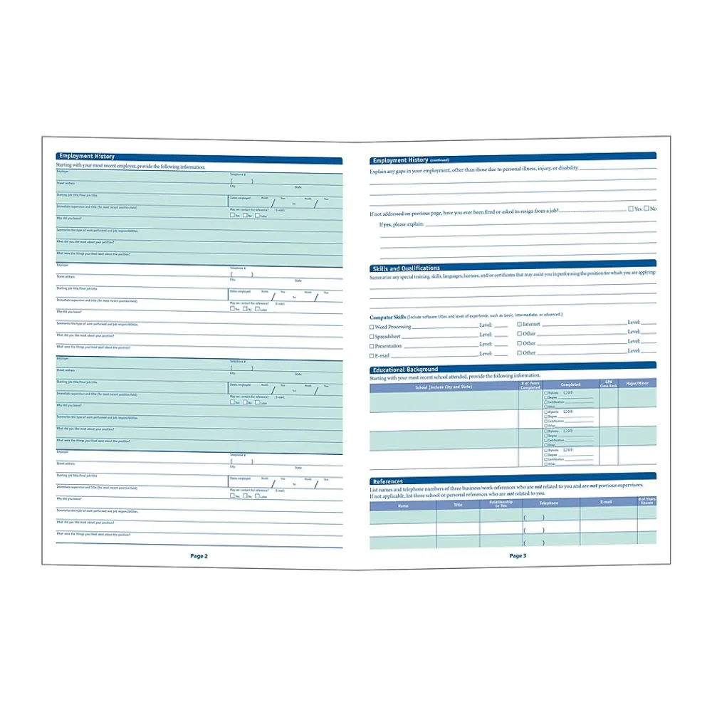 Hr Forms*ComplyRight ™ Minnesota Job Application, Pack of 50 (A2179MN)