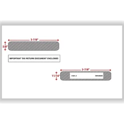 Tax Forms*ComplyRight Self Seal 1099-R Tax Double-Window Envelope, 5.63