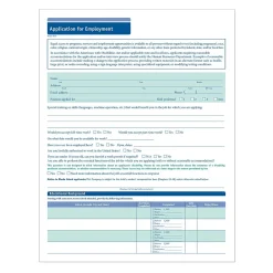 Hr Forms*ComplyRight ™ 50-State Job Application - Short Form, Pack of 50 (AR0374)