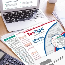 Tax Forms*ComplyRight TaxRight 2024 1099-MISC Tax Form Tax Form Set with Envelopes, 4-Part, 50/Pack (SC6103E)