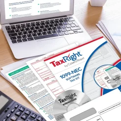 Tax Forms*ComplyRight TaxRight 2024 1099-NEC Tax Form Tax Forms, Envelopes, TipSheet & Software, 4-Part, 15/Pack (NECSC6103ES15)
