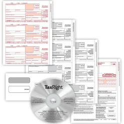 Tax Forms*ComplyRight TaxRight 2024 1099-NEC Tax Form Tax Forms, Envelopes, TipSheet & Software, 4-Part, 50/Pack (NECSC6103ES)