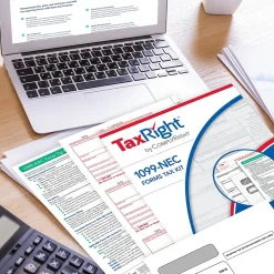 Tax Forms*ComplyRight TaxRight 2024 1099-NEC Tax Form Tax Forms, Envelopes & TipSheet, 4-Part, 15/Pack (NECSC6103E15)