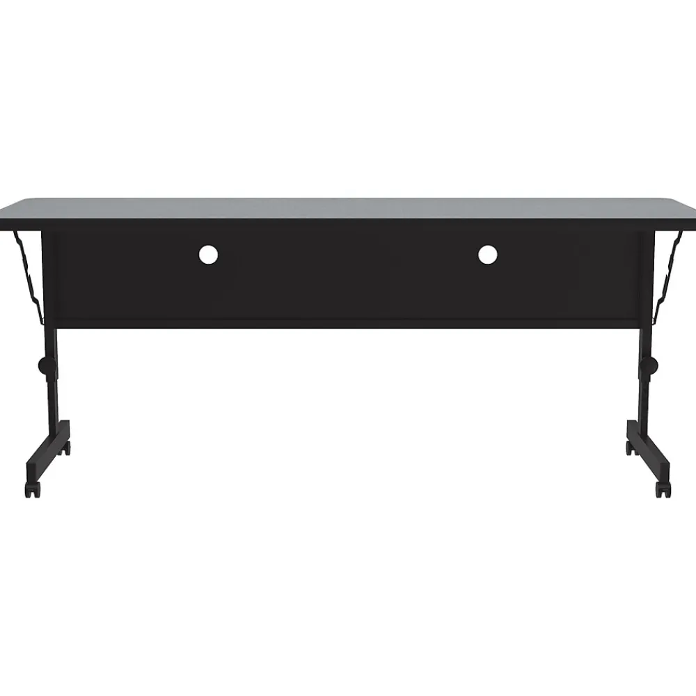 Folding Tables*Correll Folding Table, 60" x 24", Black/Gray Granite (FT2460TF-15)