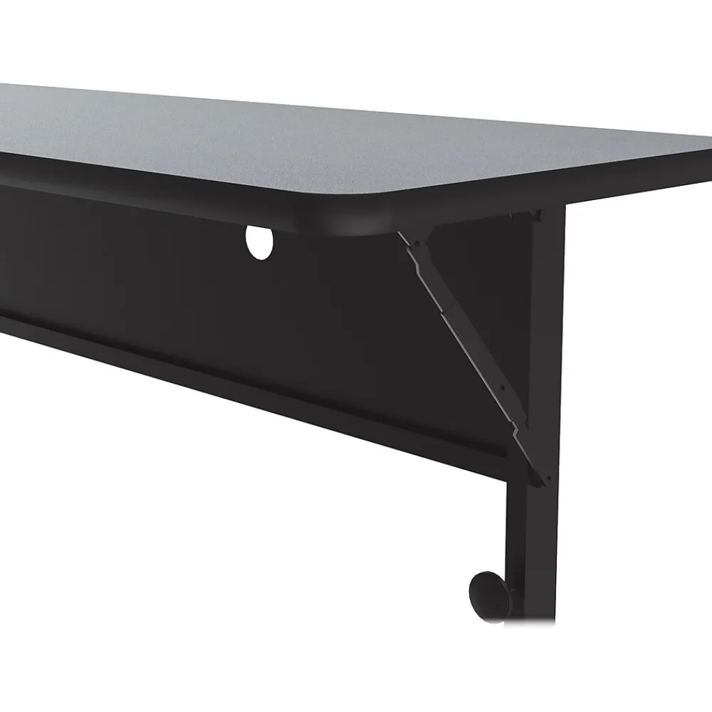 Folding Tables*Correll Folding Table, 60" x 24", Black/Gray Granite (FT2460TF-15)