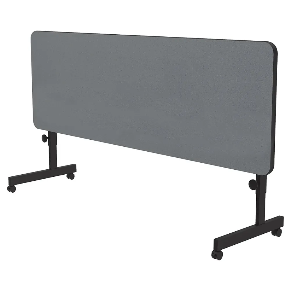 Folding Tables*Correll Folding Table, 60" x 24", Black/Gray Granite (FT2460TF-15)