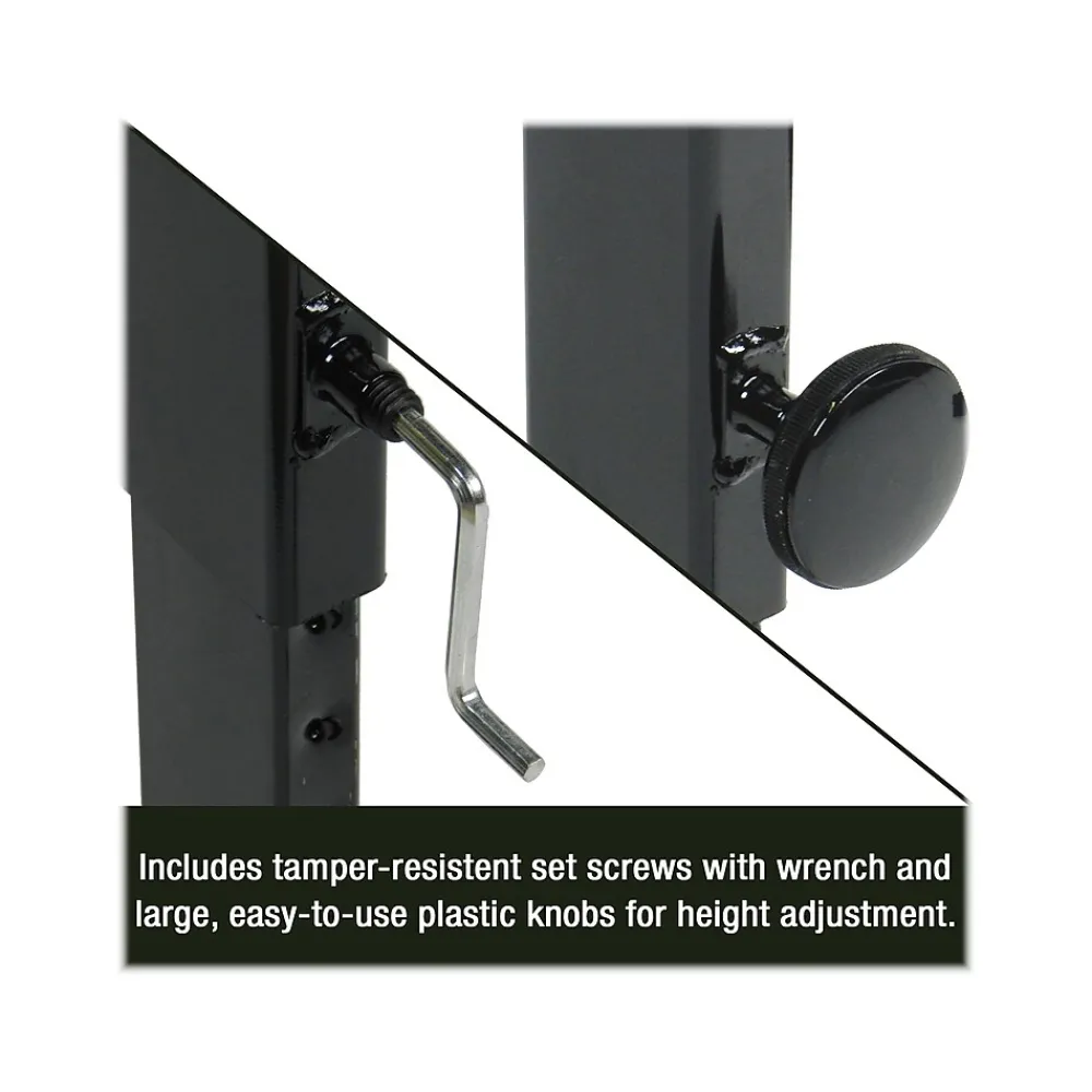 Folding Tables*Correll Folding Table, 60" x 24", Black/Gray Granite (FT2460TF-15)