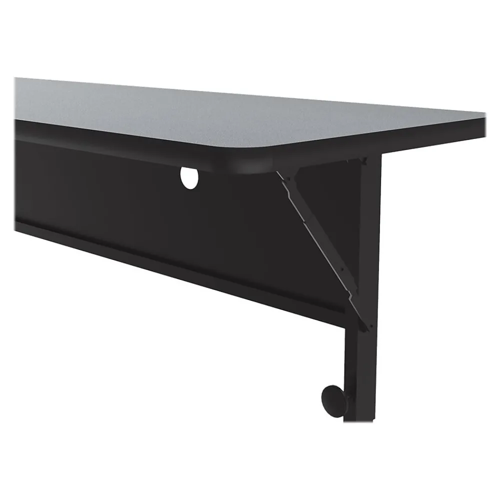 Folding Tables*Correll Folding Table, 72" x 24", Gray Granite (FT2472TF-15)
