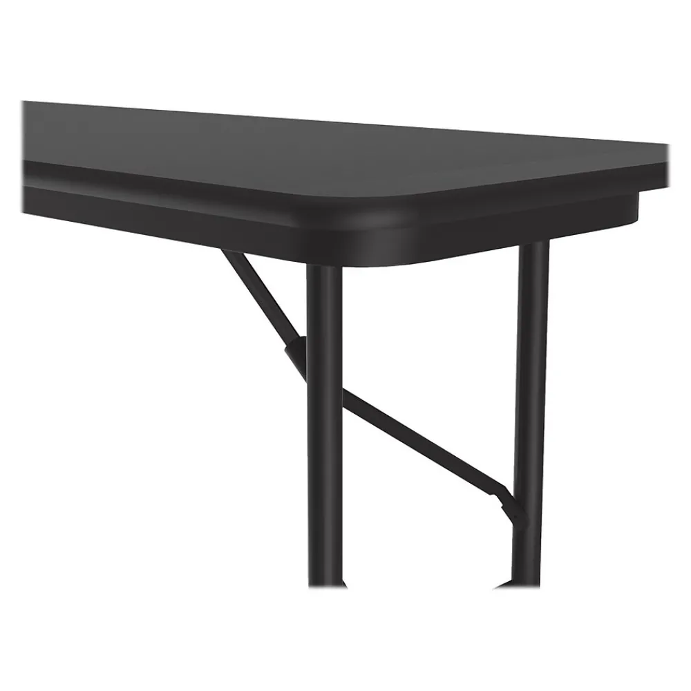 Folding Tables*Correll Folding Table, 72" x 18", Black (CF1872TF-07)