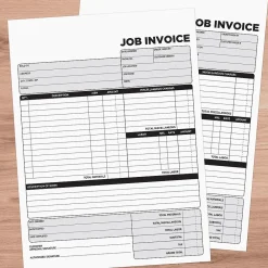 Business Forms*Cosco 2-Part Carbonless Job Invoice, 8.5