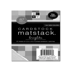 Card Stock*DCWV Matstack Matchmaker Cardstock, Assorted Colors, 87 Sheets/Pack (MS-006-00002)
