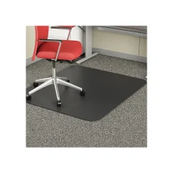 Chair Mats*Deflect-O EconoMat Carpet Chair Mat, 46" x 60'', Low-Pile, Black (CM11442FBLKCOM)